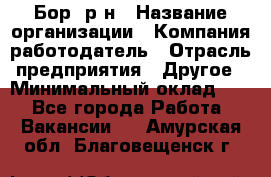 Бор. р-н › Название организации ­ Компания-работодатель › Отрасль предприятия ­ Другое › Минимальный оклад ­ 1 - Все города Работа » Вакансии   . Амурская обл.,Благовещенск г.